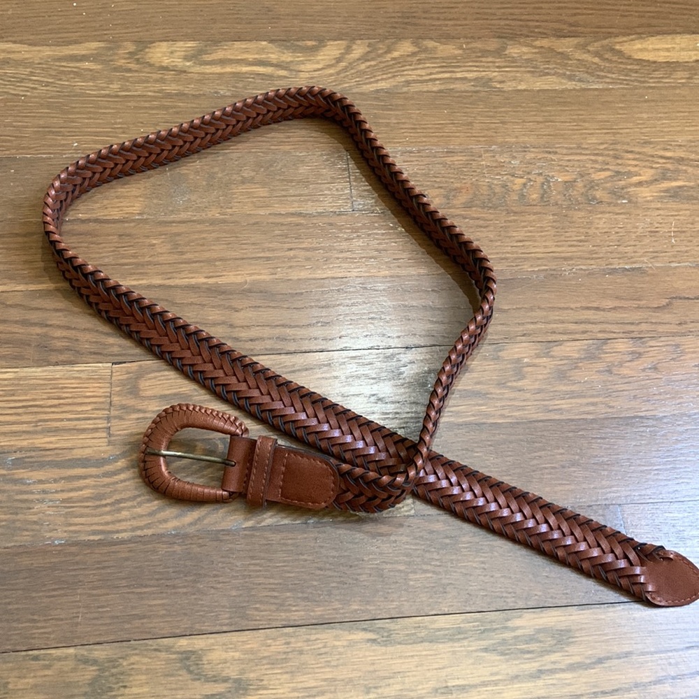 Brown braided belt - Picture 6 of 7